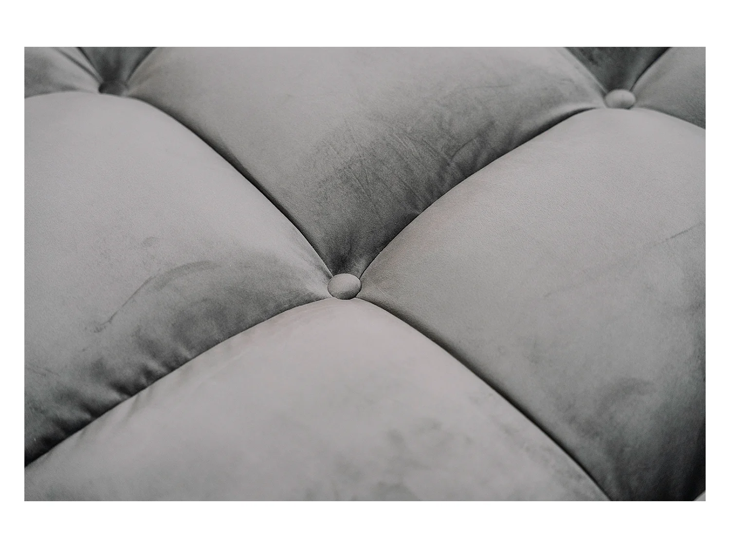 Grote bank - Steengrijs Fluweel - VIVIEN