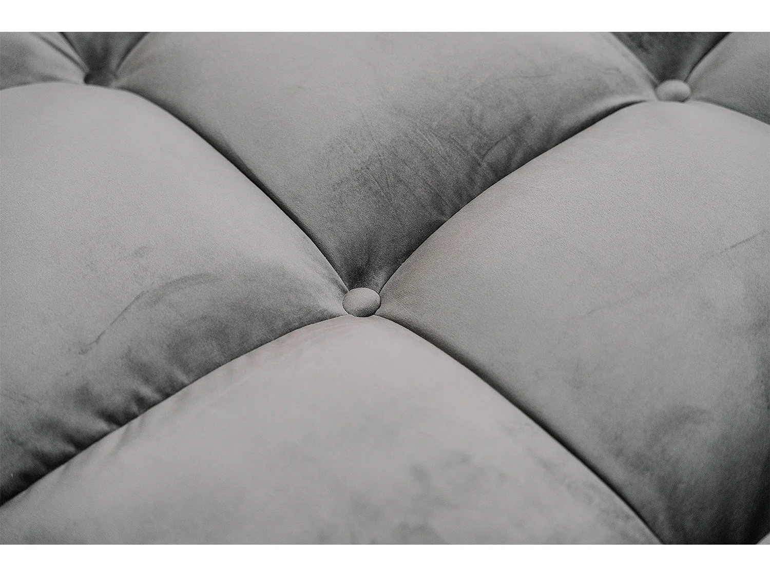 Grote bank - Steengrijs Fluweel - VIVIEN