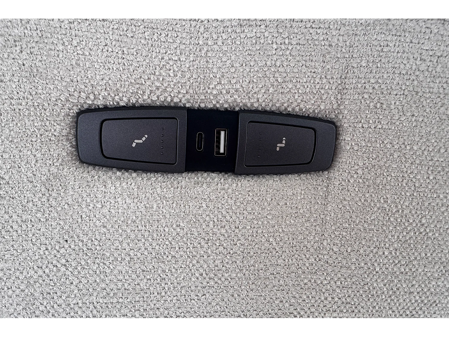 Canapé d'angle - gris clair tissage plat - ADRIANA