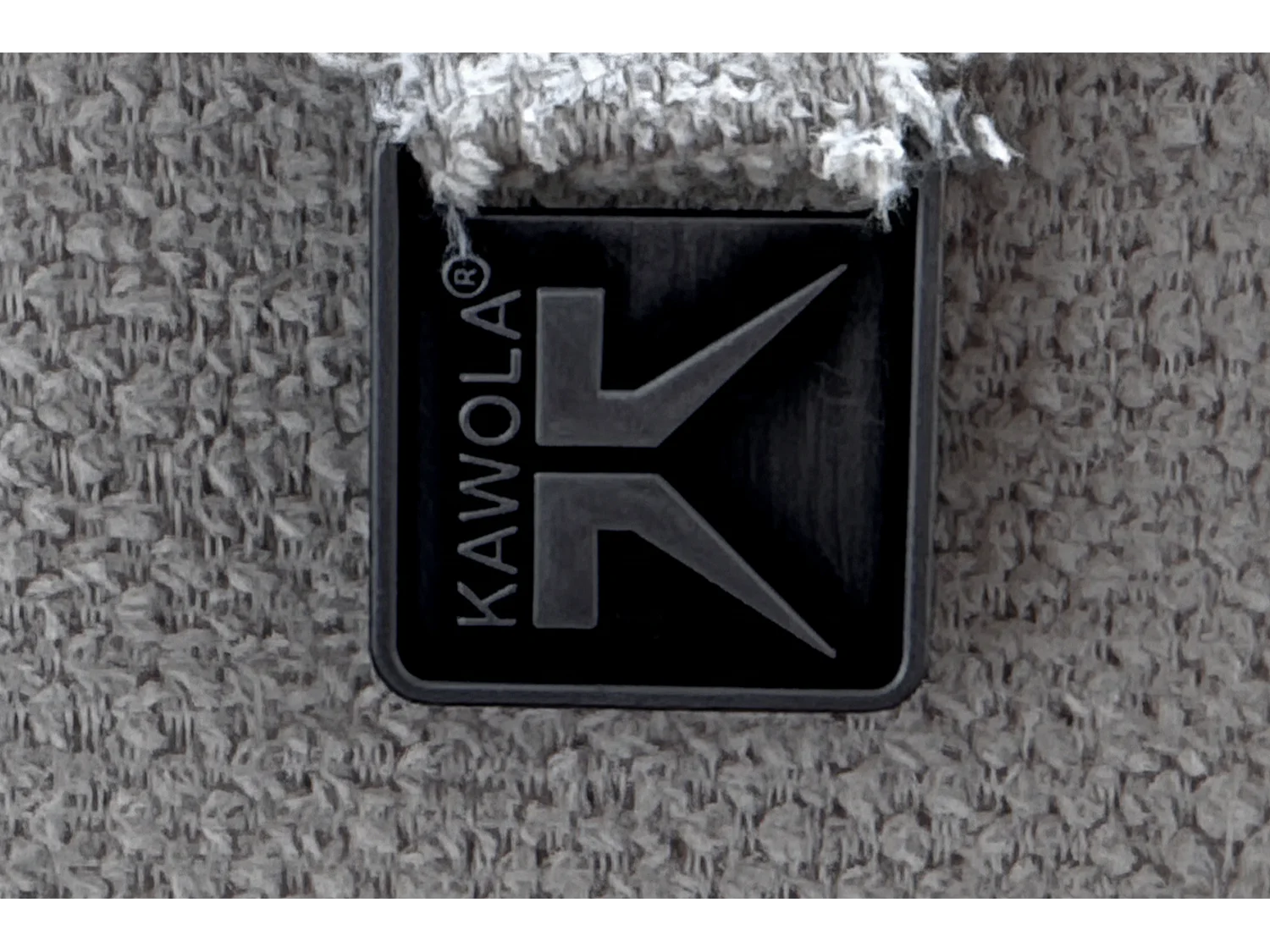 Canapé d'angle - gris clair tissage plat - ADRIANA