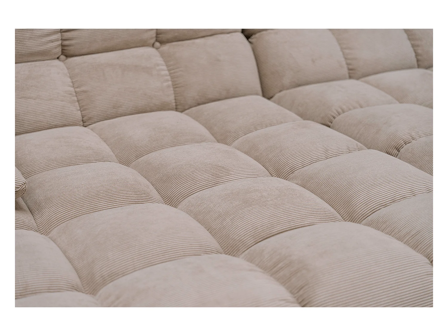 Grote bank - Beige Koord - VIVIEN