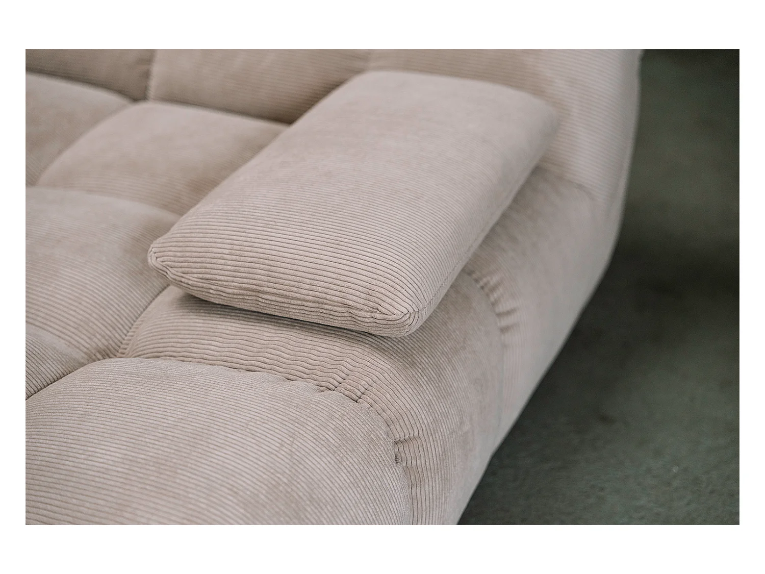 Grote bank - Beige Koord - VIVIEN