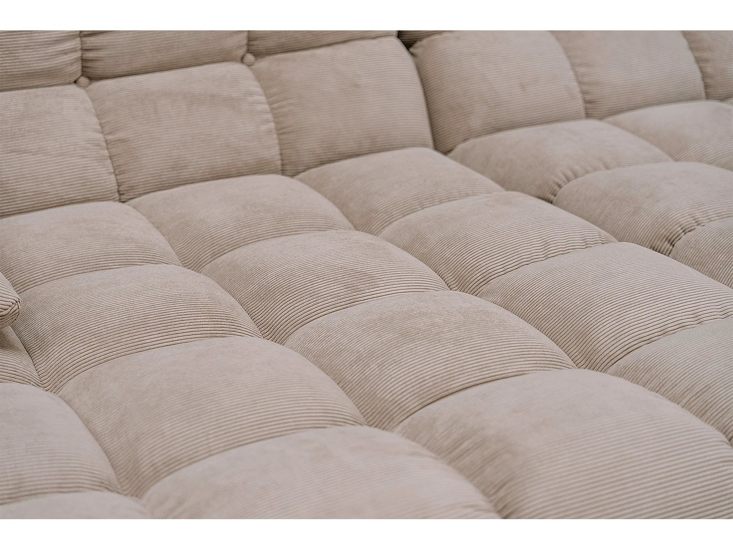 Grote bank - Beige Koord - VIVIEN