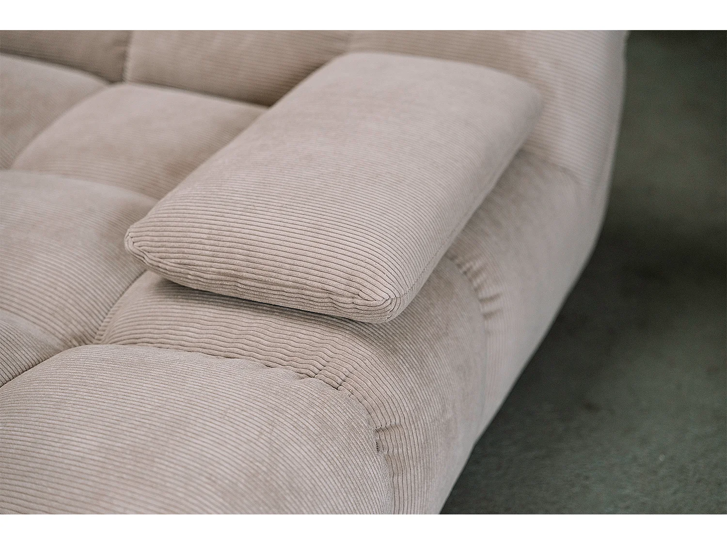 Grote bank - Beige Koord - VIVIEN