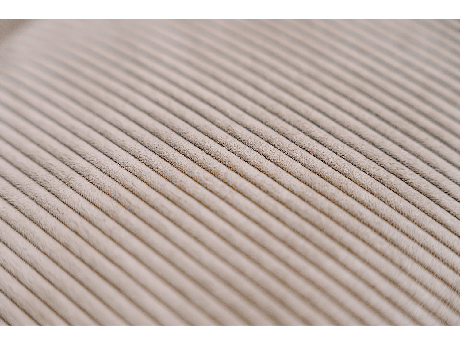 Canapé extra large - beige Velours côtelé - VIVIEN