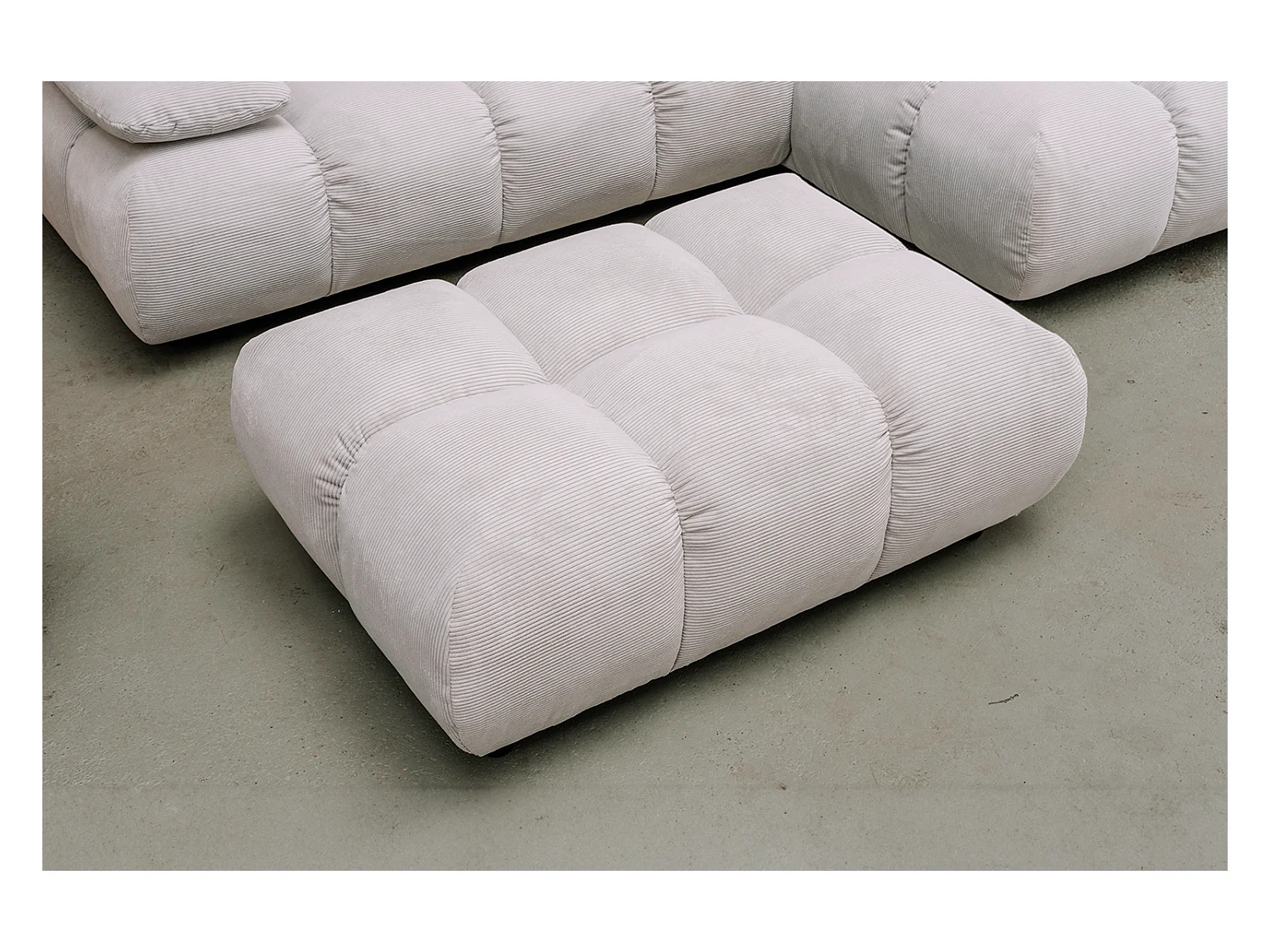 Gestoffeerde kruk - Zilver Koord - VIVIEN