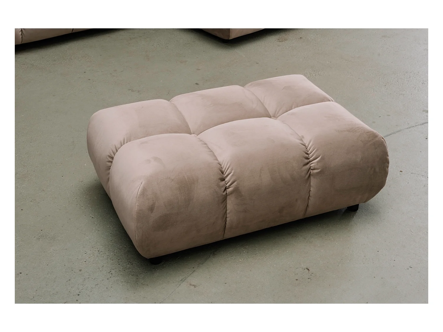 Polsterhocker - Braun Velvet - VIVIEN