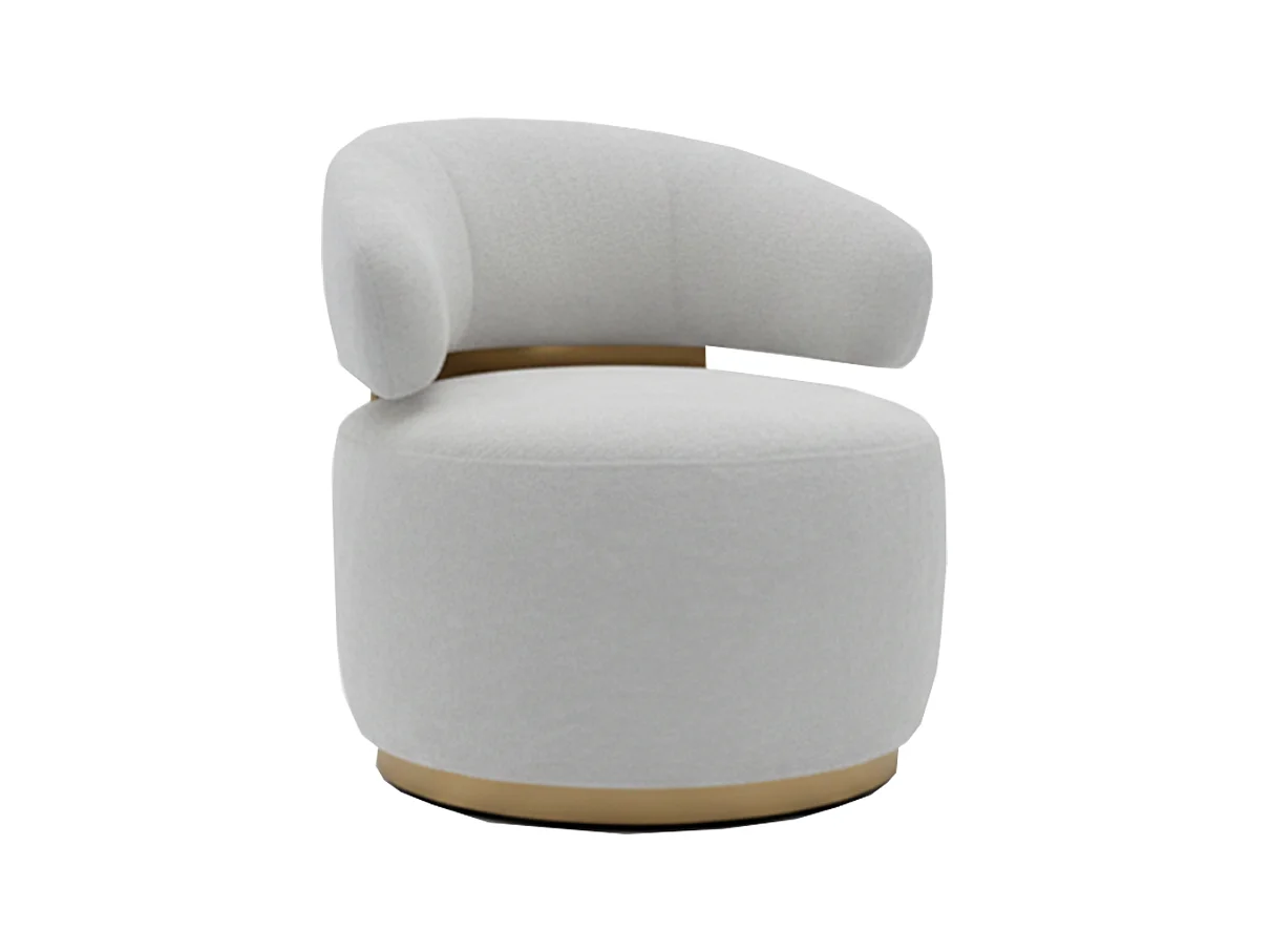 Draaibare fauteuil - Grijs Microvezel - FARA