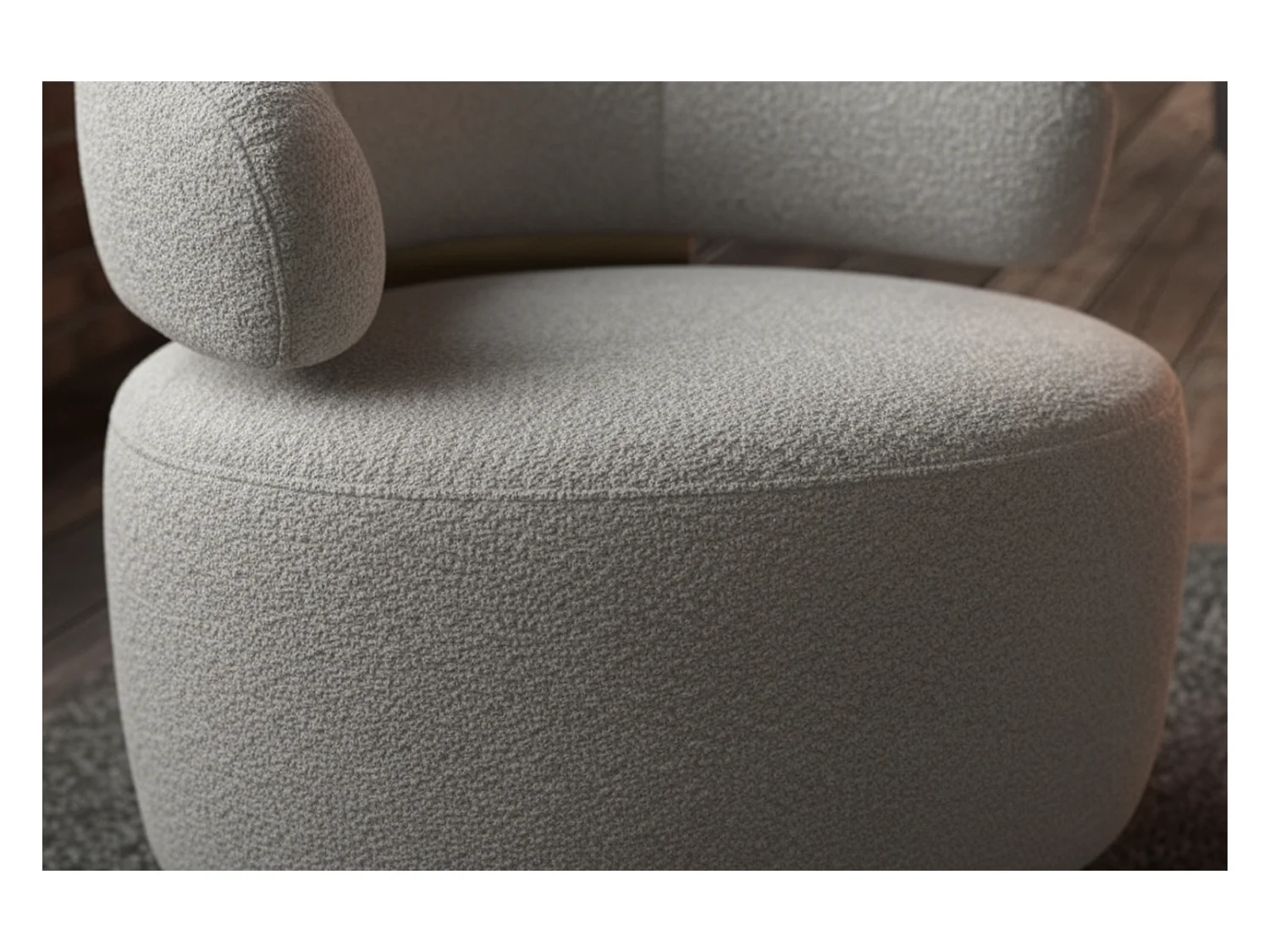 Draaibare fauteuil - Grijs Microvezel - FARA