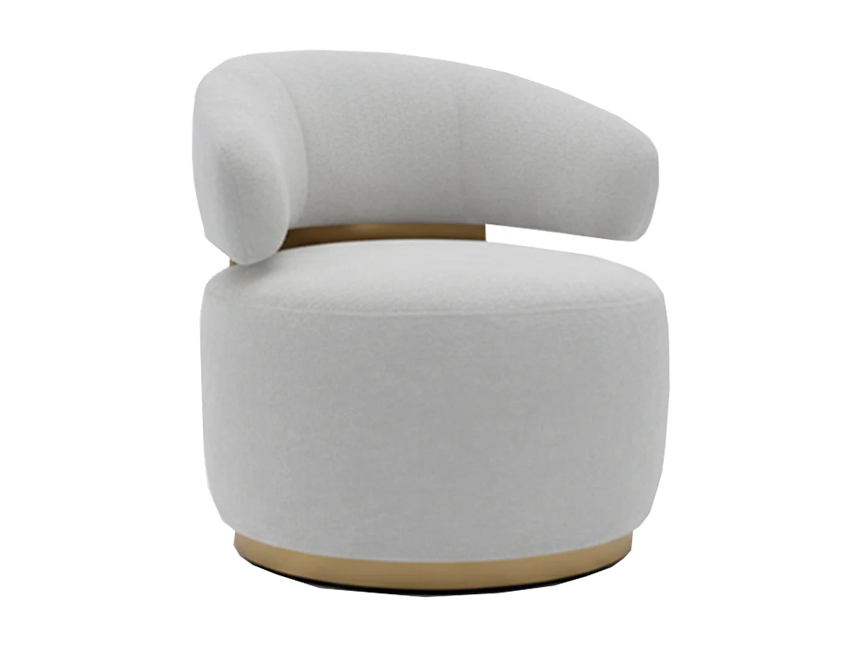 Draaibare fauteuil - Grijs Microvezel - FARA