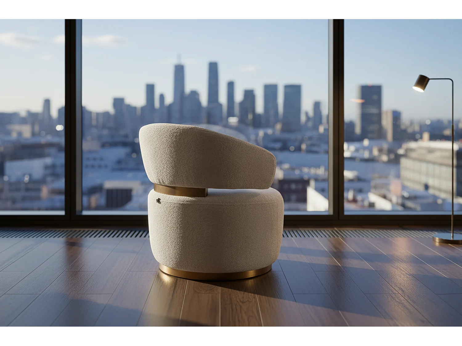 Draaibare fauteuil - Grijs Microvezel - FARA