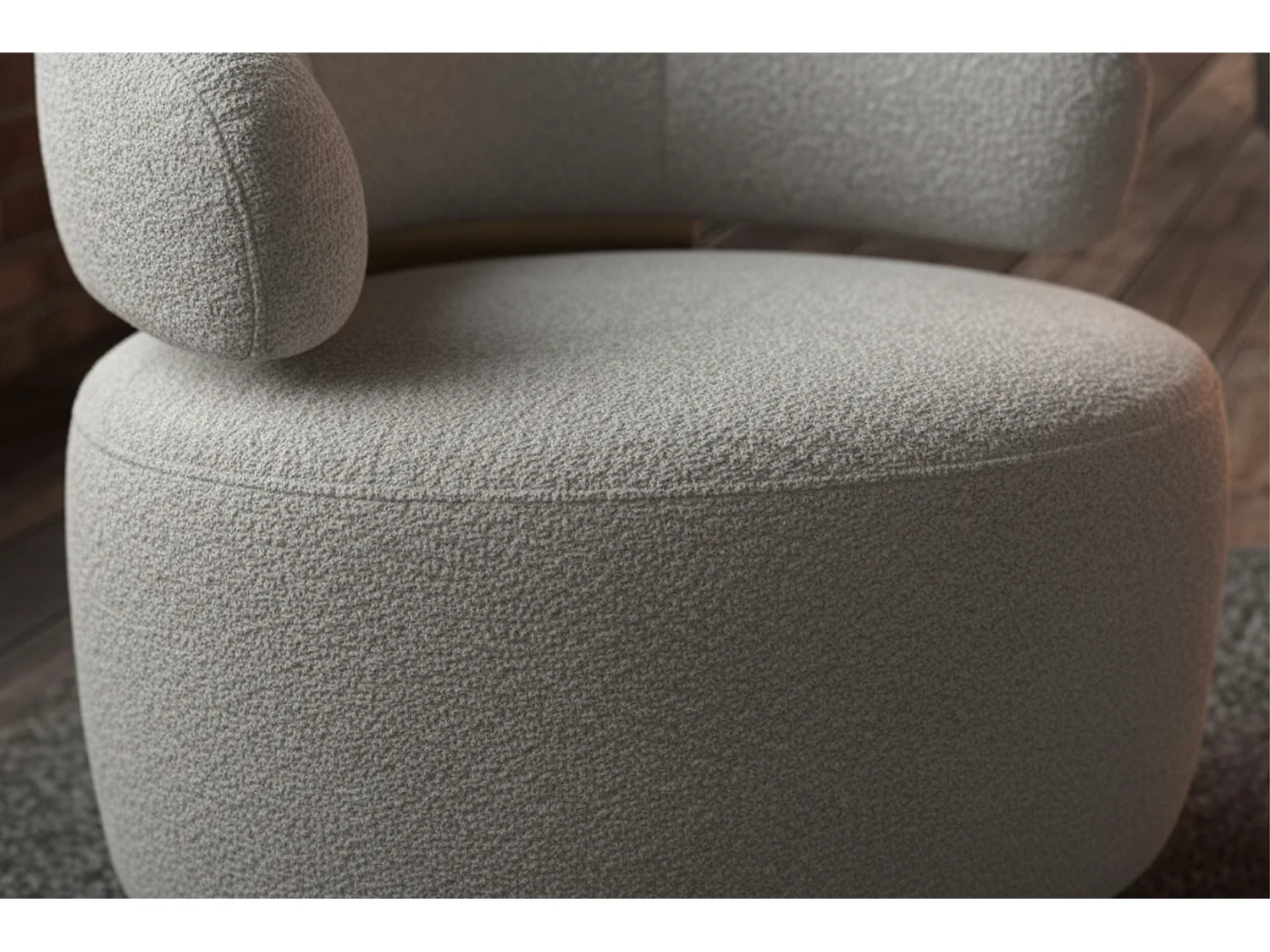 Draaibare fauteuil - Grijs Microvezel - FARA