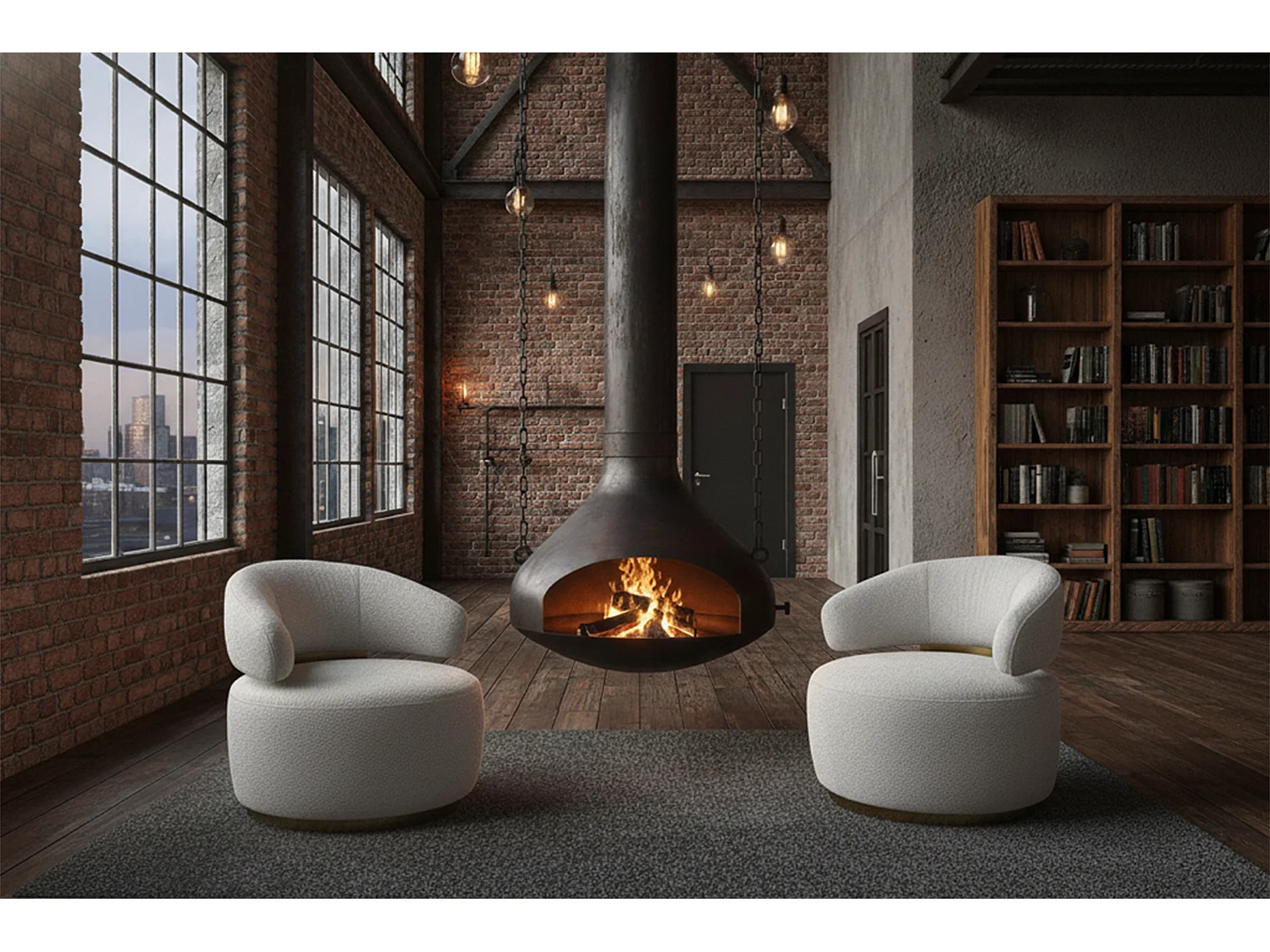 Draaibare fauteuil - Grijs Microvezel - FARA