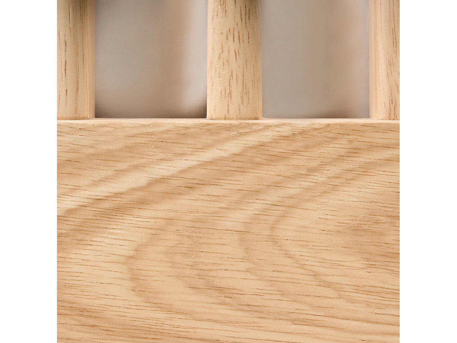 Lit à baldaquin Bois HARFLEUR 180 x 200 cm Marron clair