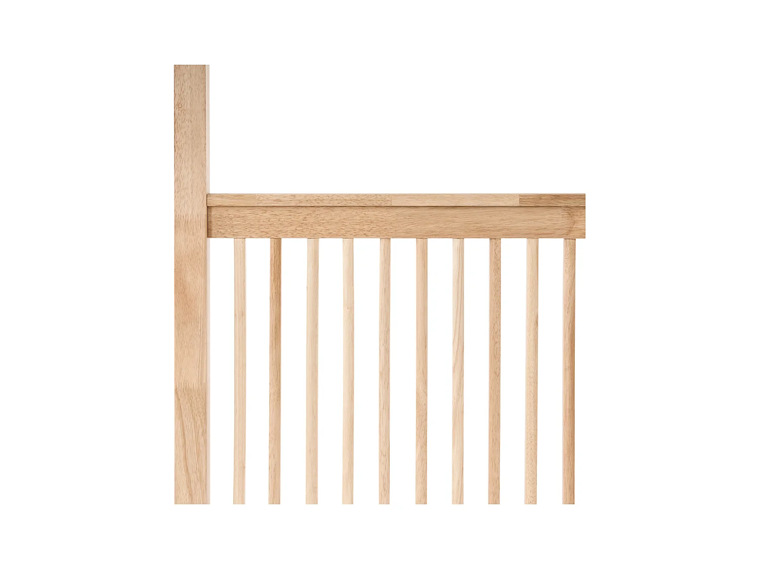 Lit à baldaquin Bois HARFLEUR 160 x 200 cm Marron clair