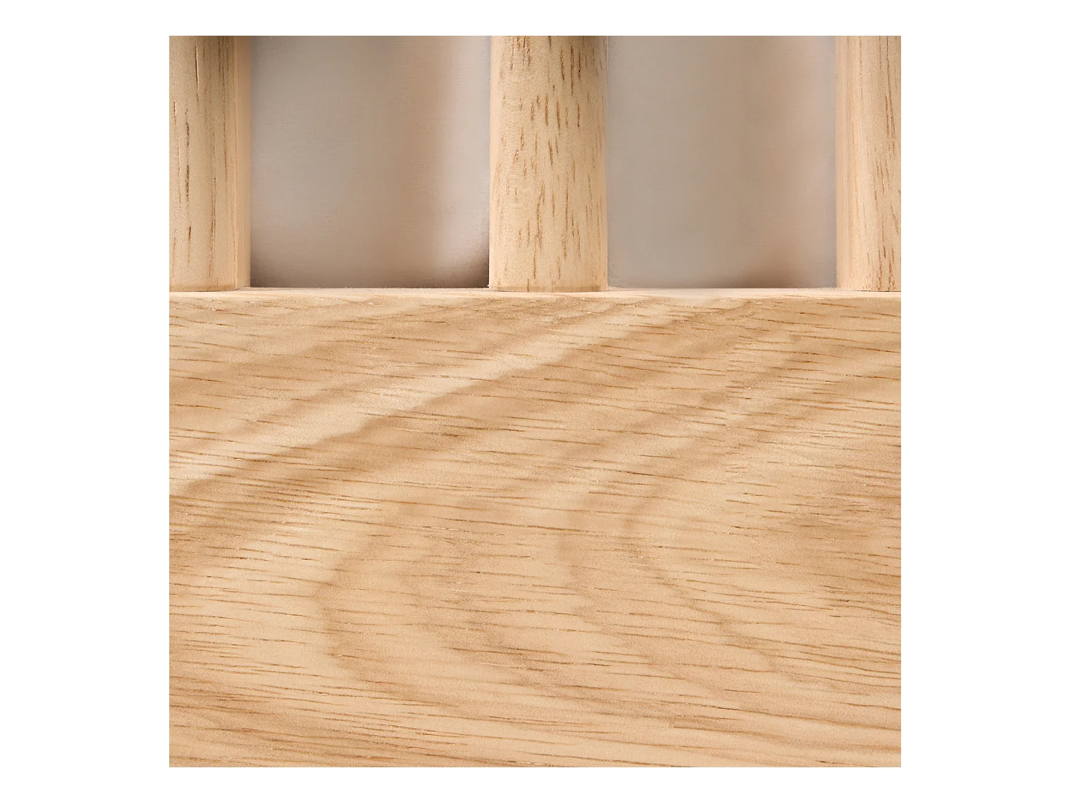 Lit à baldaquin Bois HARFLEUR 160 x 200 cm Marron clair