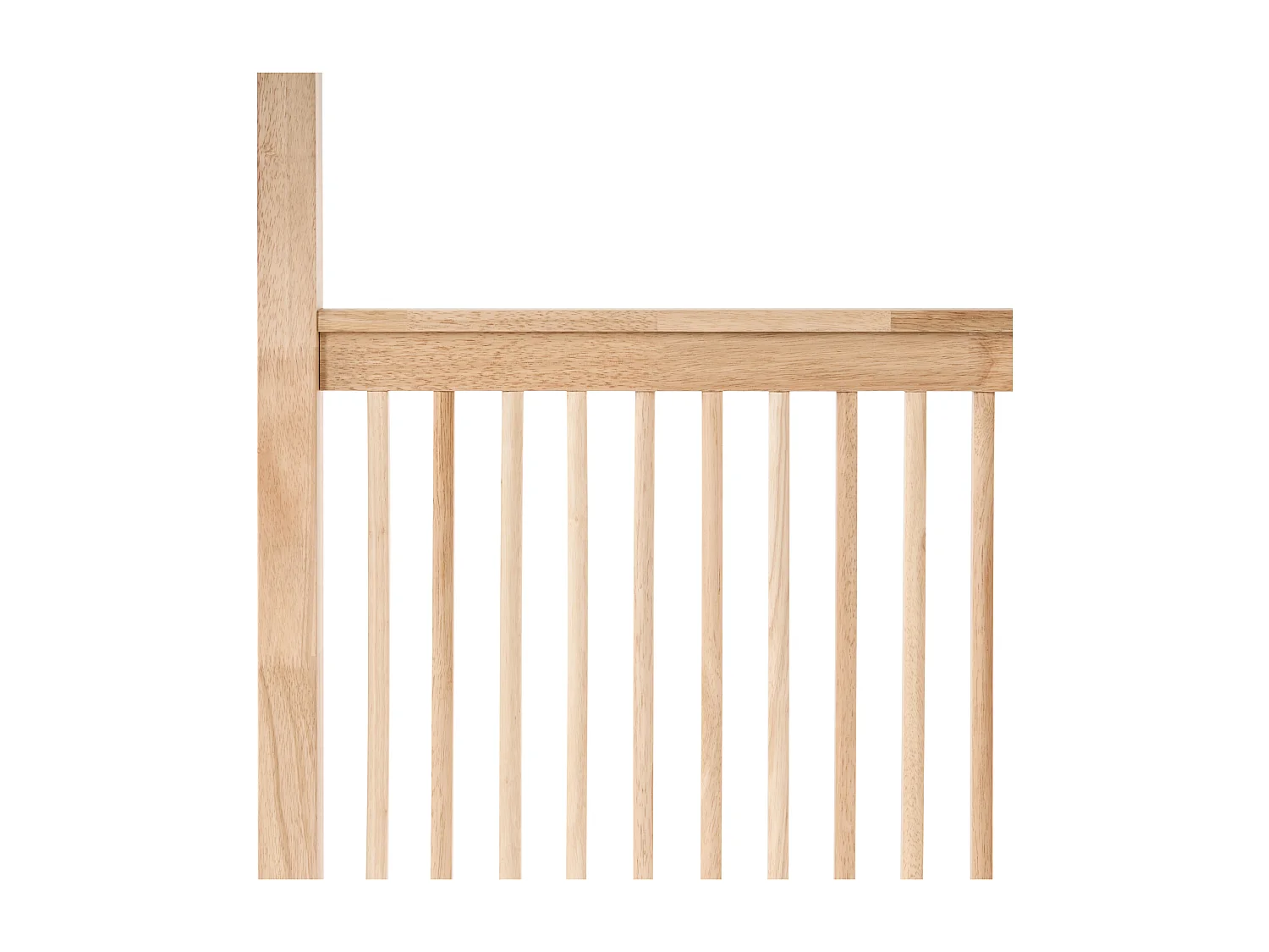 Lit à baldaquin Bois HARFLEUR 160 x 200 cm Marron clair