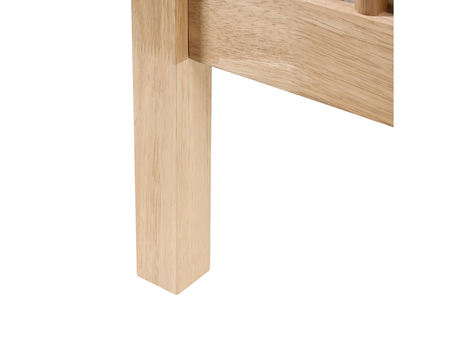 Lit à baldaquin Bois HARFLEUR 160 x 200 cm Marron clair