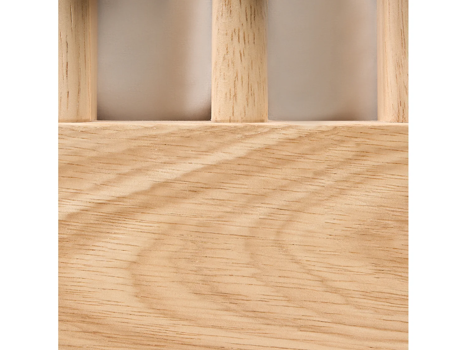 Lit à baldaquin Bois HARFLEUR 160 x 200 cm Marron clair