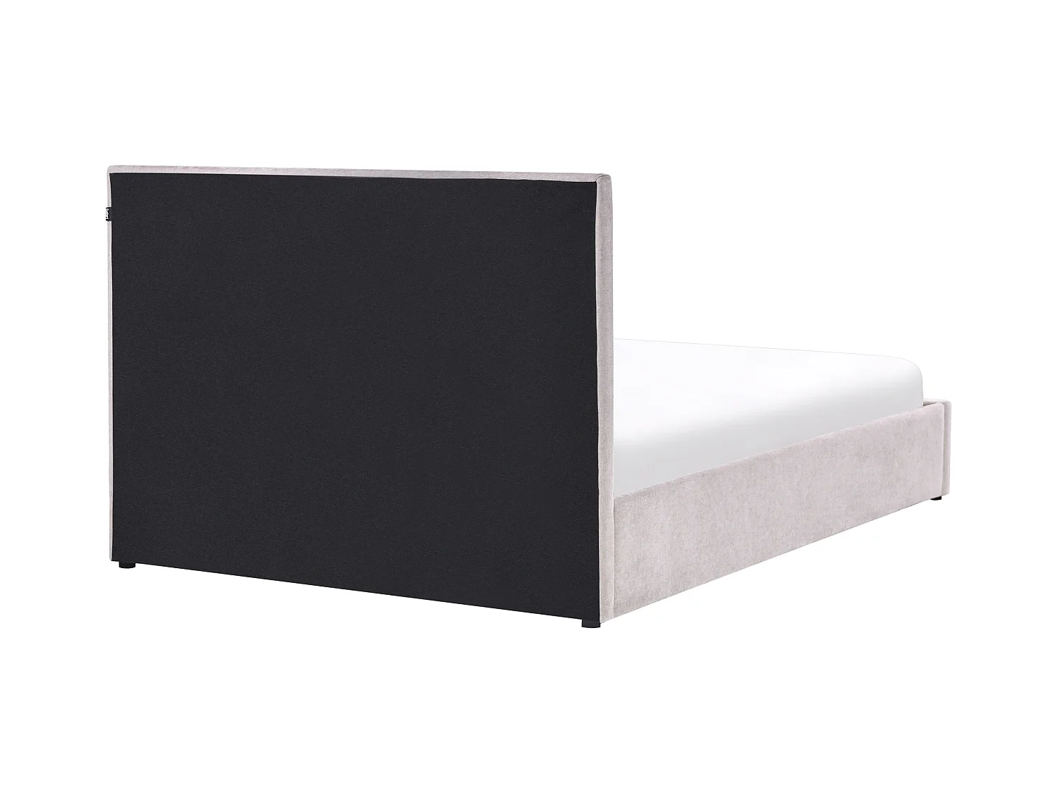 Lit ottoman Tissu QUIBERON 160 x 200 cm Taupe