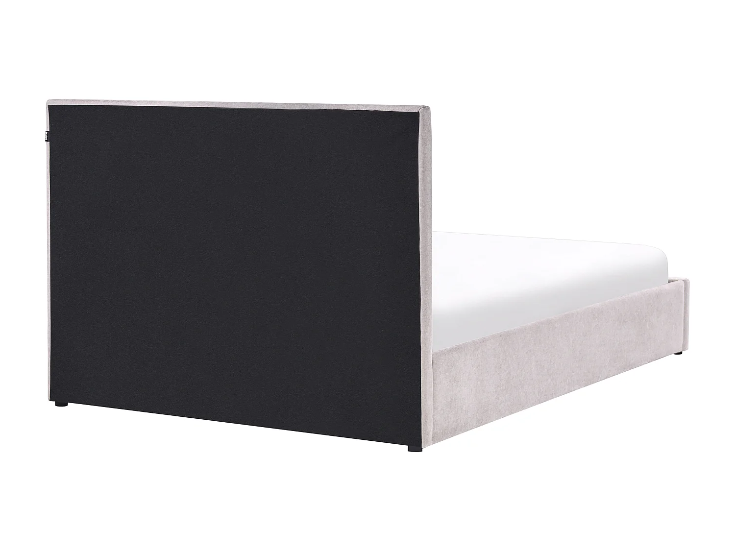 Lit ottoman Tissu chenille QUIBERON 160 x 200 cm Beige