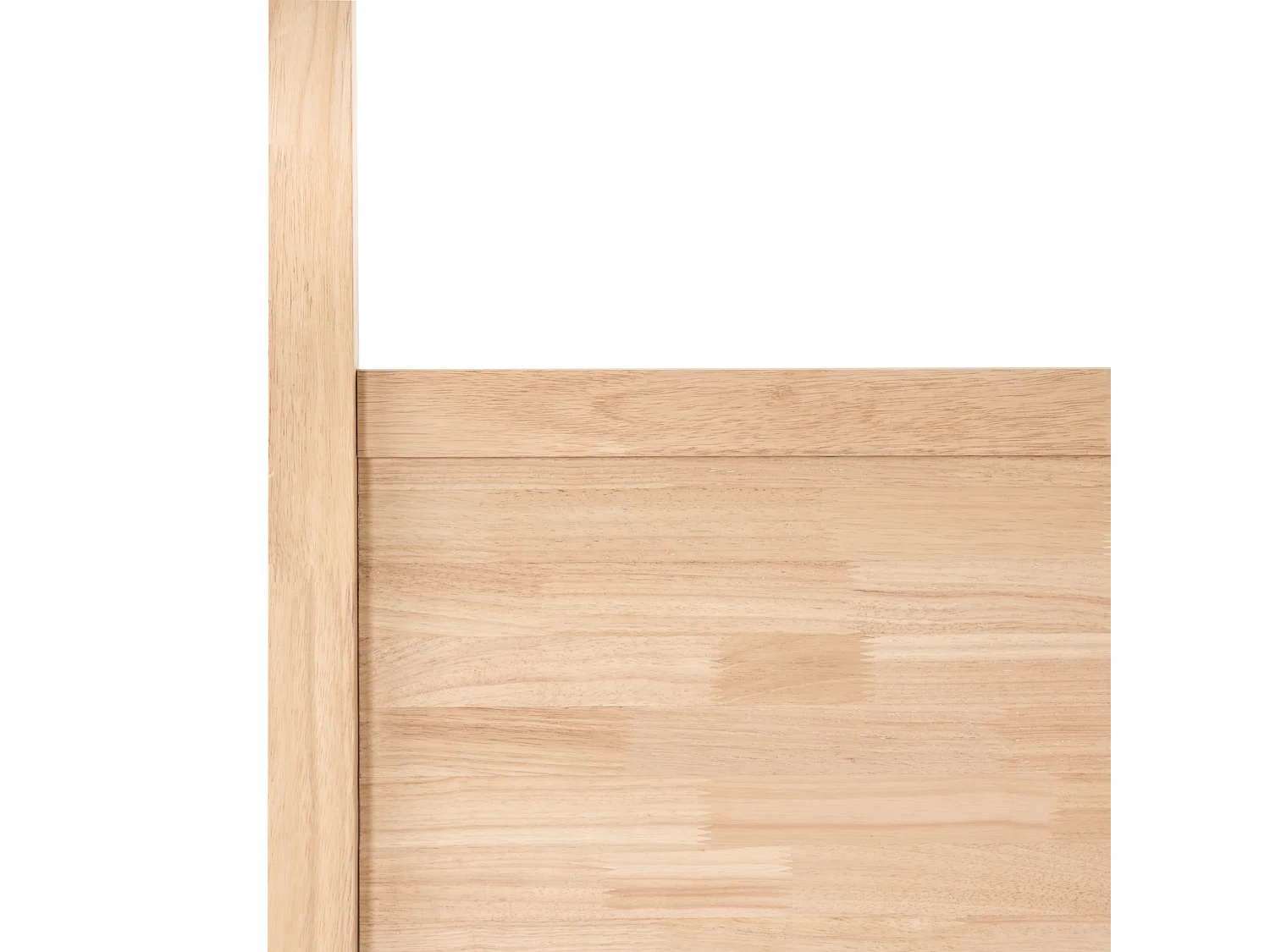 Lit à baldaquin Bois HAUTERIVES 160 x 200 cm Marron clair