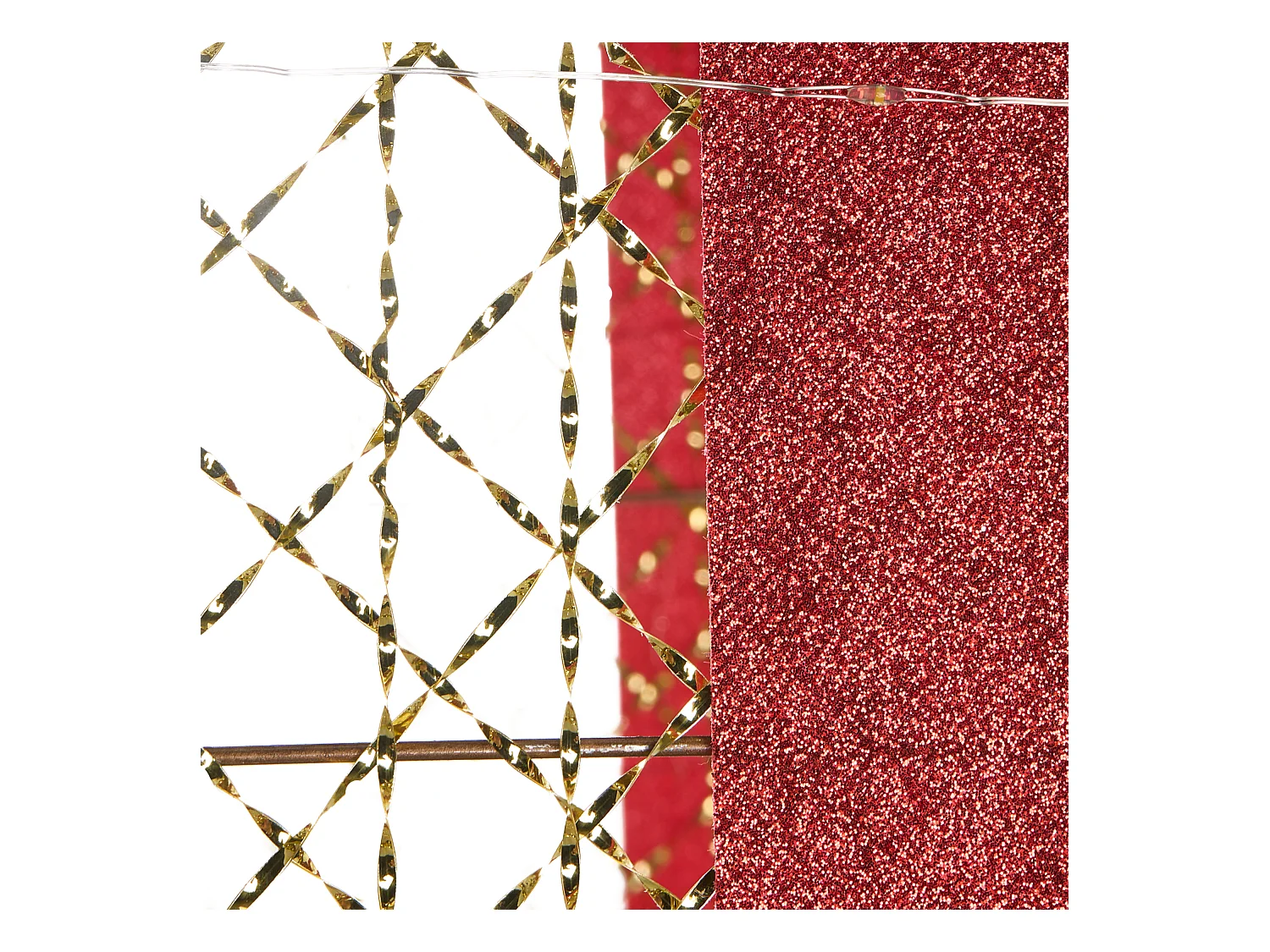 Lot de 3 décorations de Noël LED LYSEREN Cadeaux de Noël 20/25/30 cm Doré