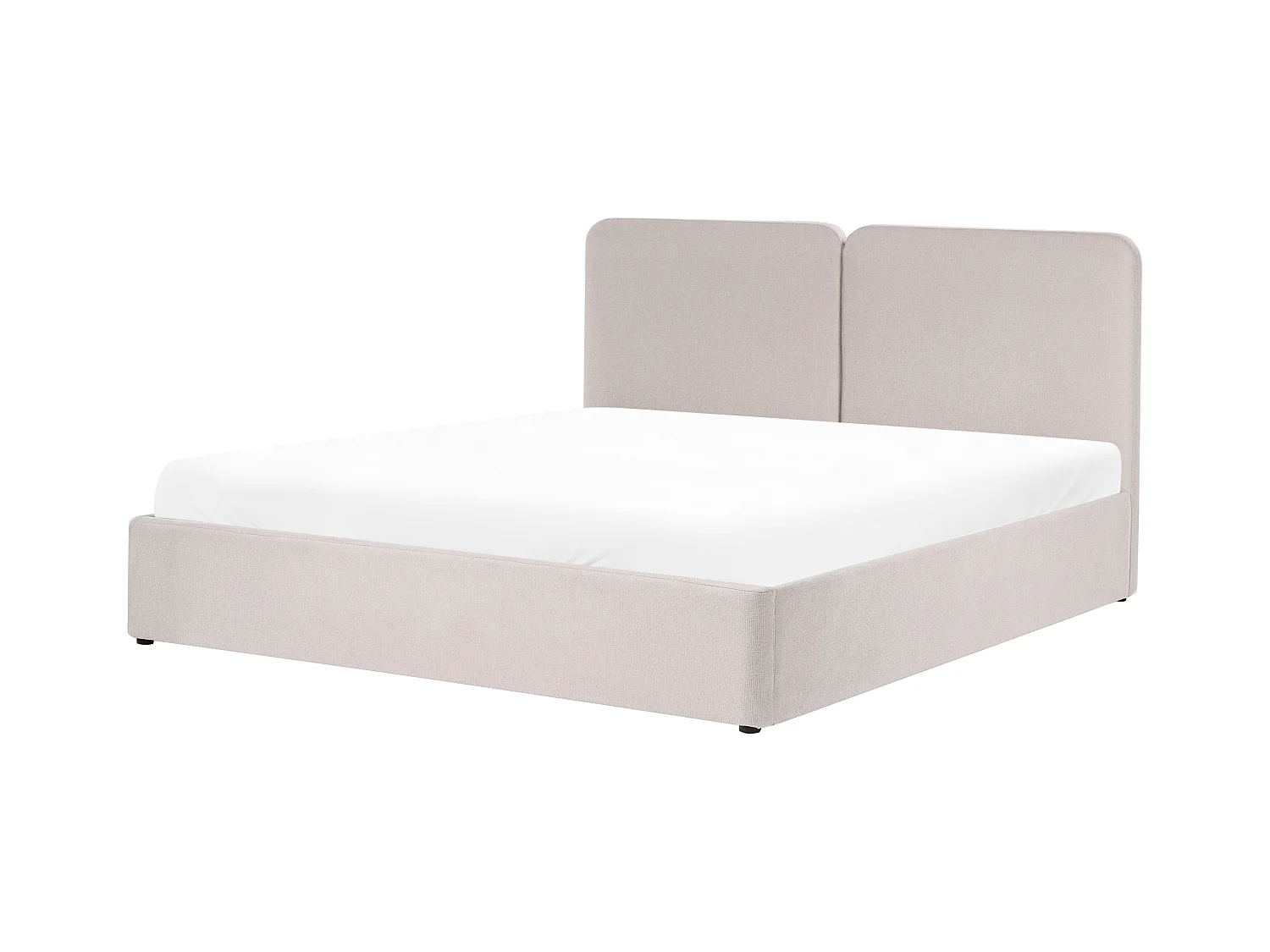 Lit ottoman Tissu ARBOIS 180 x 200 cm Beige