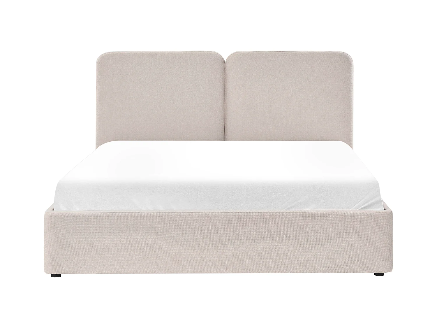 Lit ottoman Tissu ARBOIS 180 x 200 cm Beige