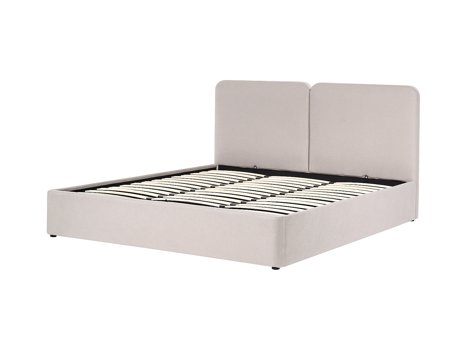 Lit ottoman Tissu ARBOIS 180 x 200 cm Beige