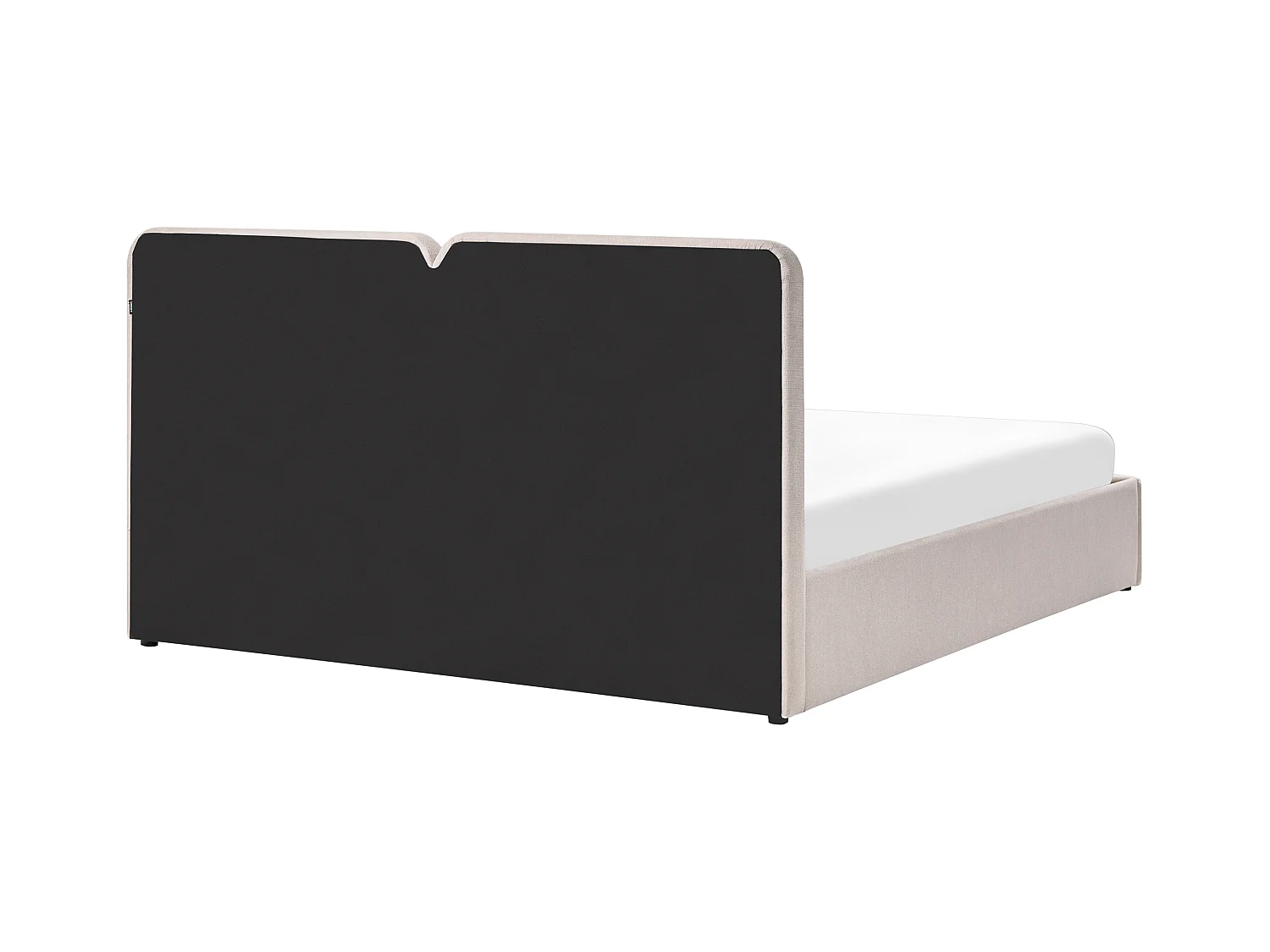 Lit ottoman Tissu ARBOIS 180 x 200 cm Beige