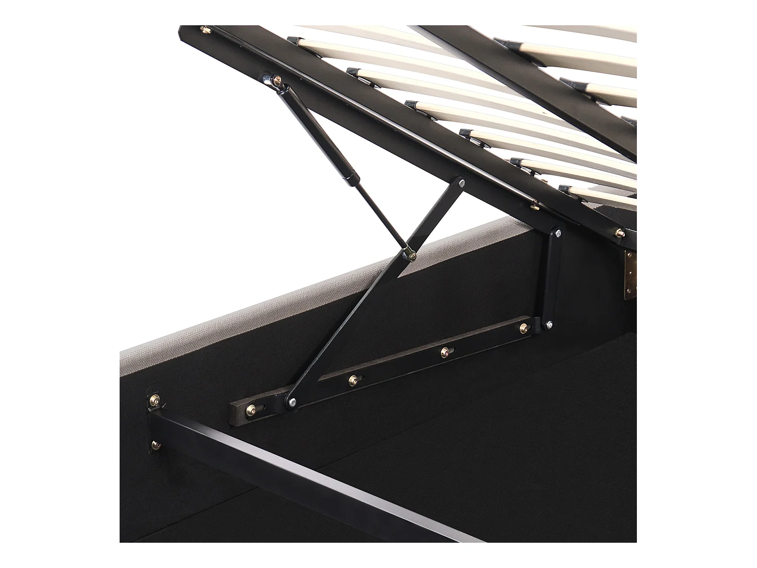 Lit ottoman Tissu ARBOIS 180 x 200 cm Beige