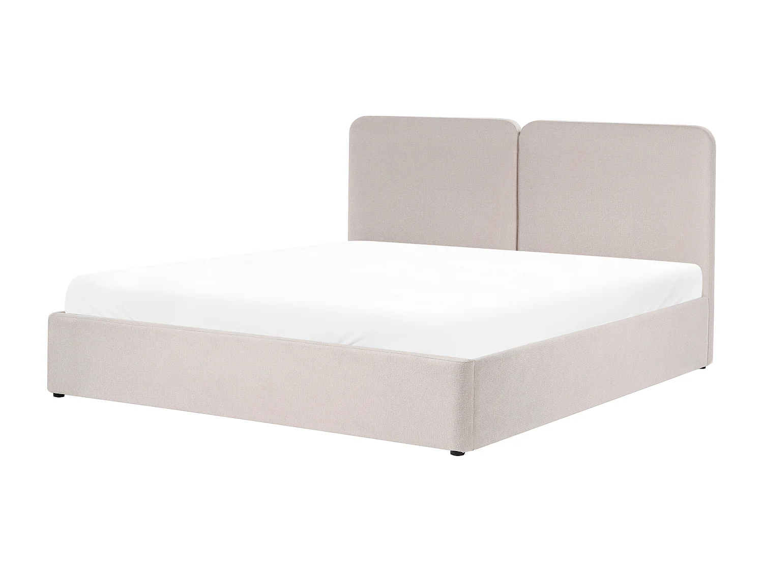 Lit ottoman Tissu ARBOIS 180 x 200 cm Beige