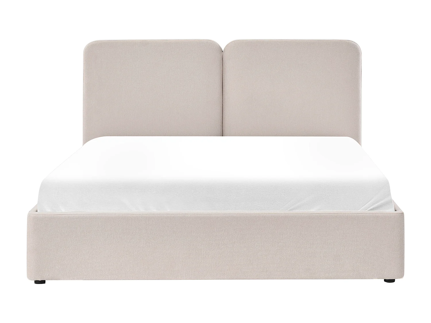 Lit ottoman Tissu ARBOIS 180 x 200 cm Beige