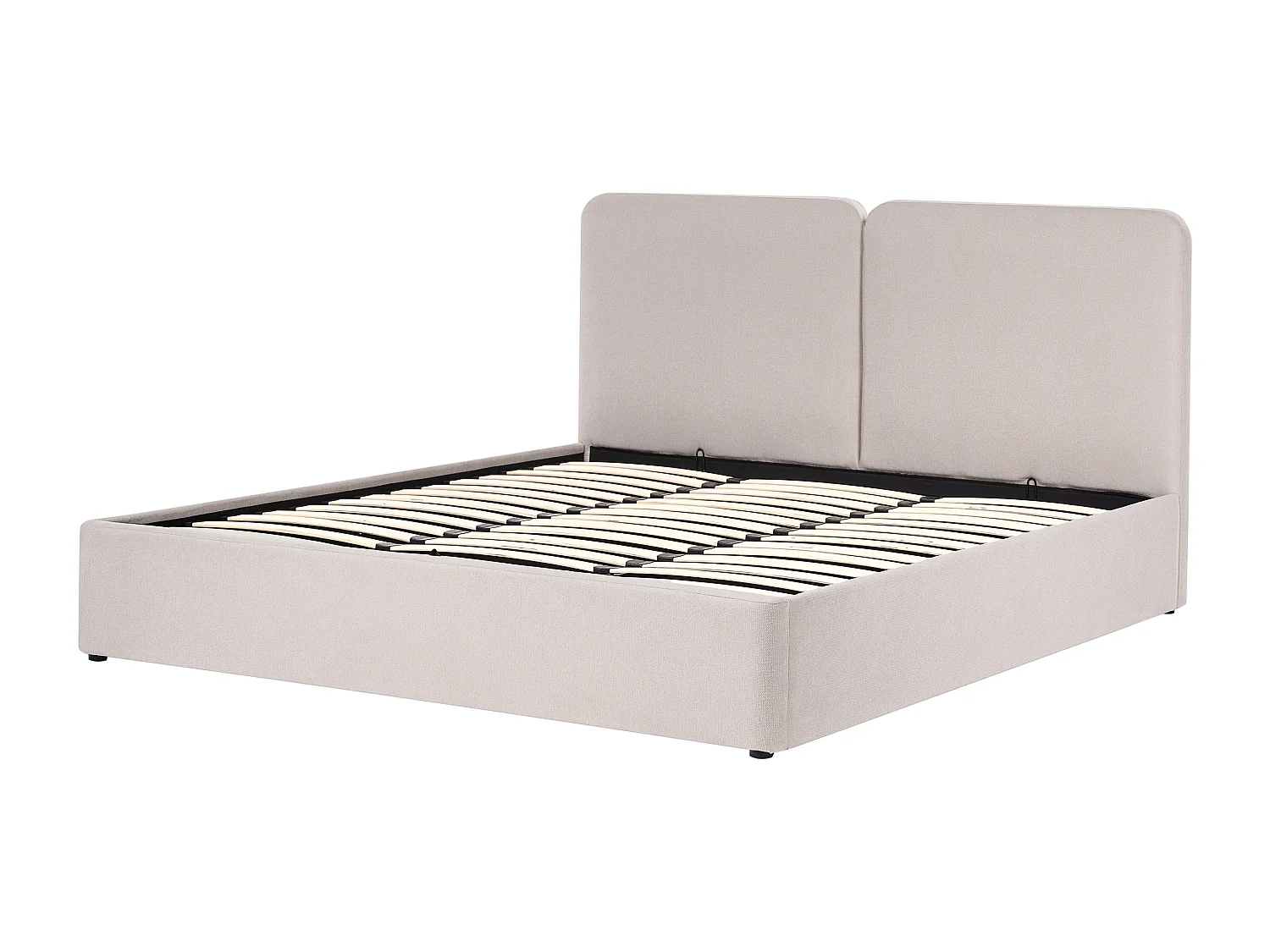 Lit ottoman Tissu ARBOIS 180 x 200 cm Beige