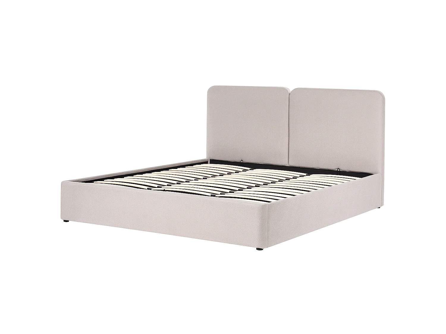 Lit ottoman ARBOIS Tissu Beige 180 x 200 cm