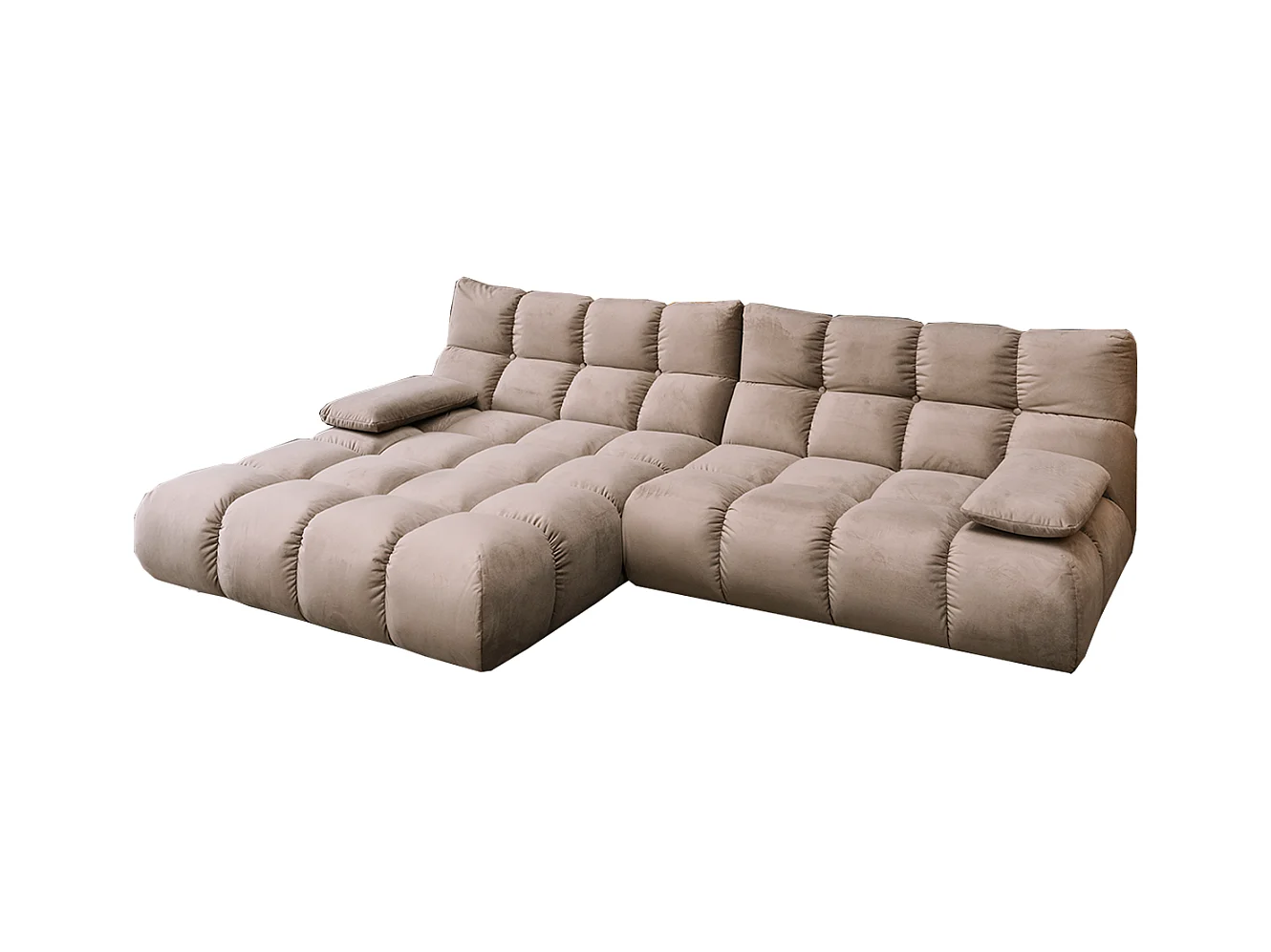 Ecksofa - Braun Velvet - VIVIEN