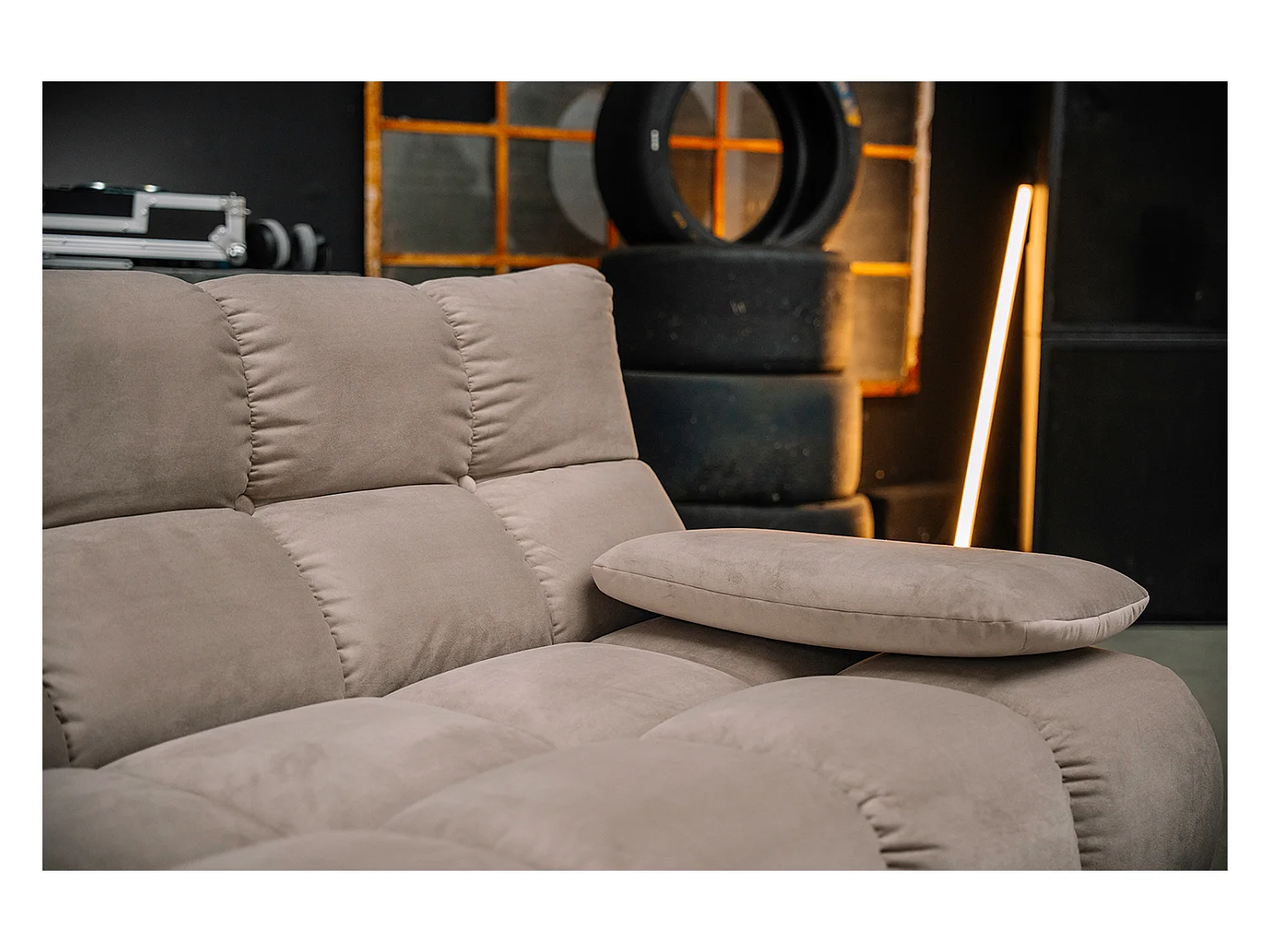 Ecksofa - Braun Velvet - VIVIEN