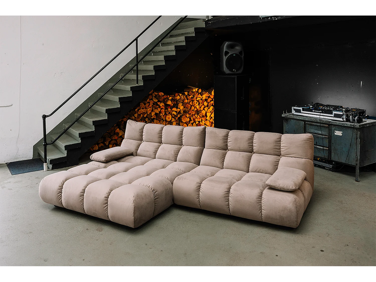 Ecksofa - Braun Velvet - VIVIEN