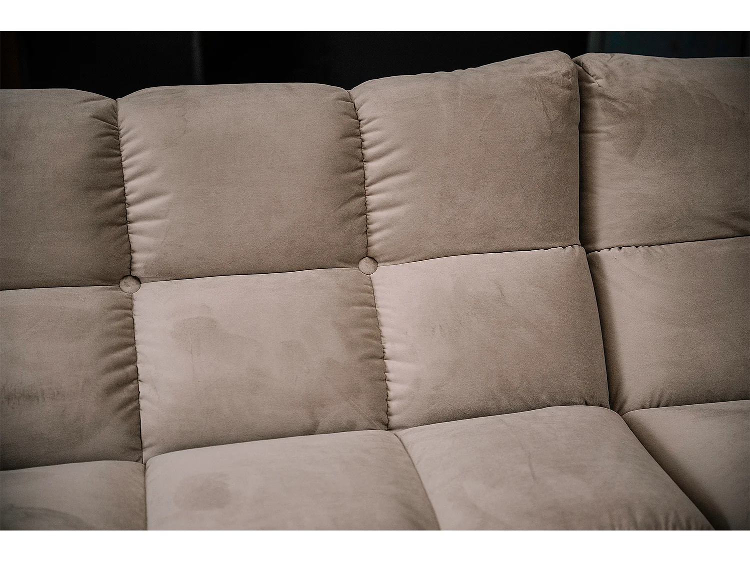 Ecksofa - Braun Velvet - VIVIEN