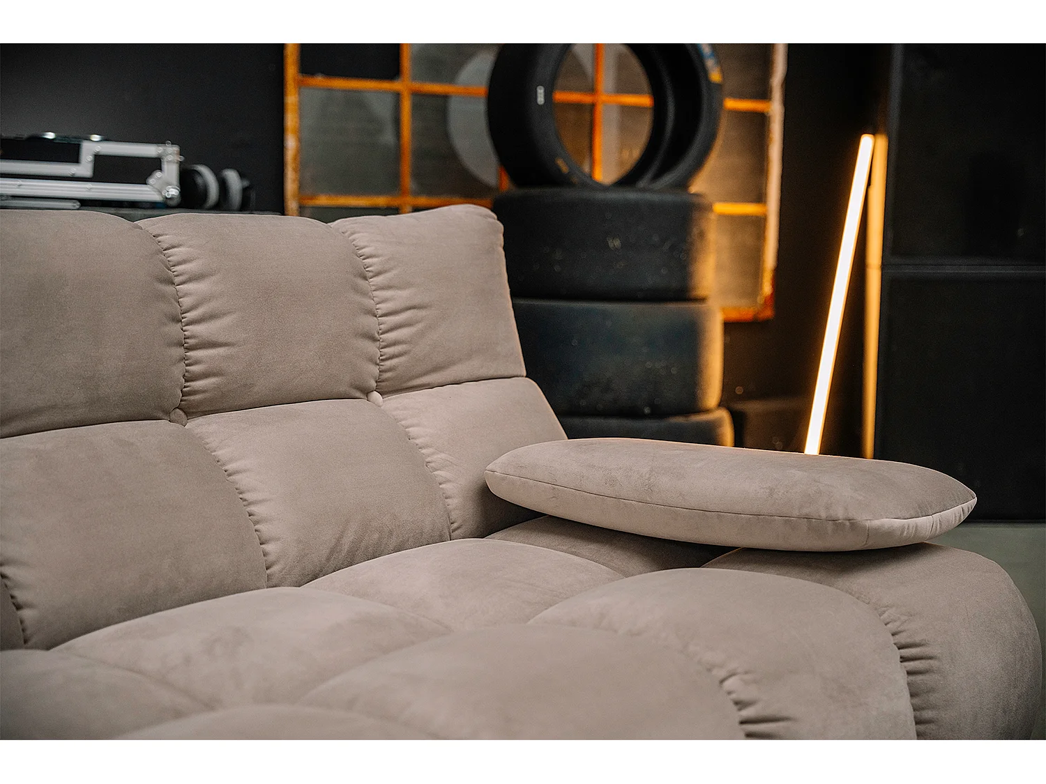 Ecksofa - Braun Velvet - VIVIEN