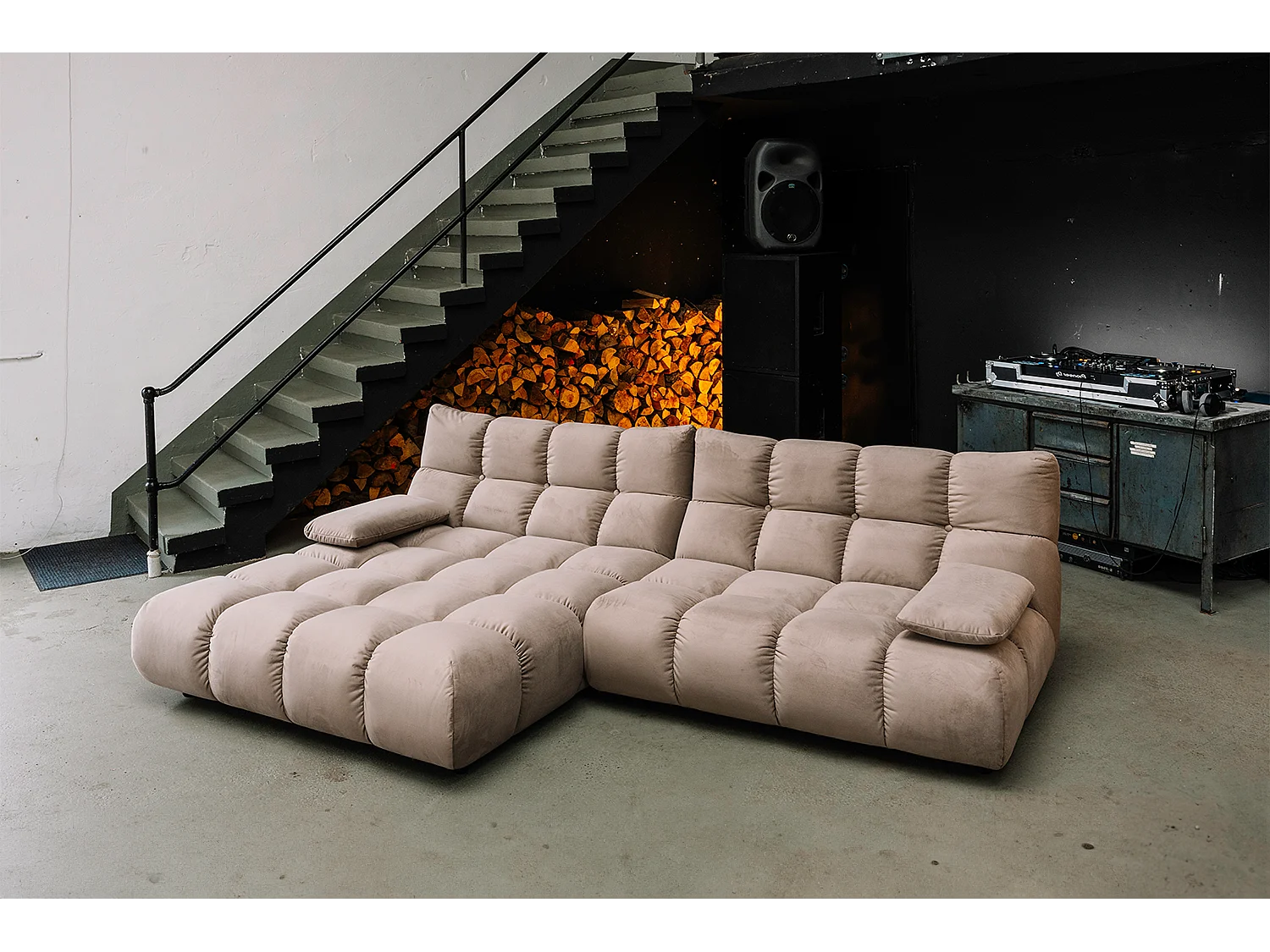 Ecksofa - Braun Velvet - VIVIEN