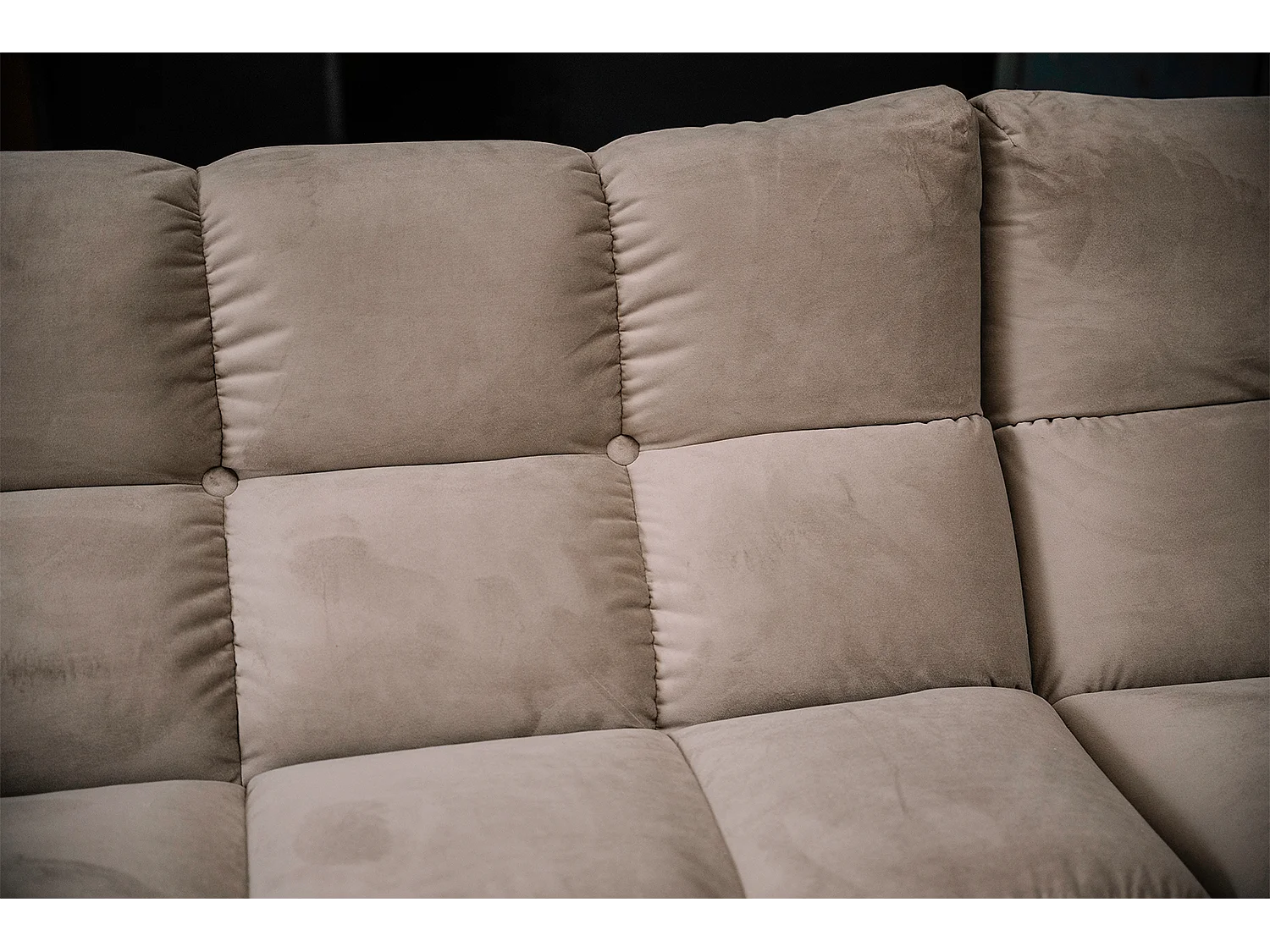 Ecksofa - Braun Velvet - VIVIEN