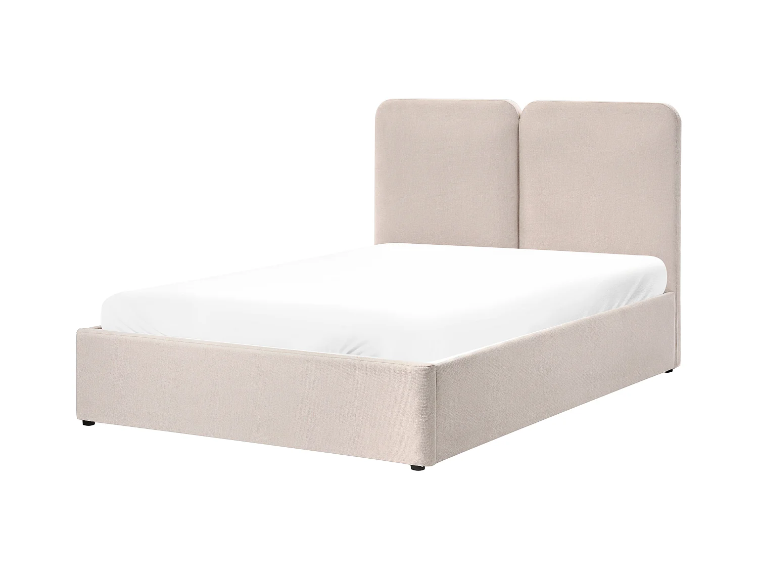 Lit ottoman Tissu ARBOIS 140 x 200 cm Beige