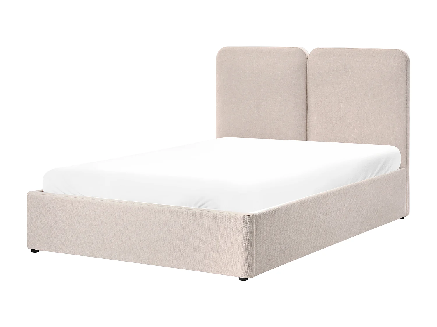 Lit ottoman Tissu ARBOIS 140 x 200 cm Beige