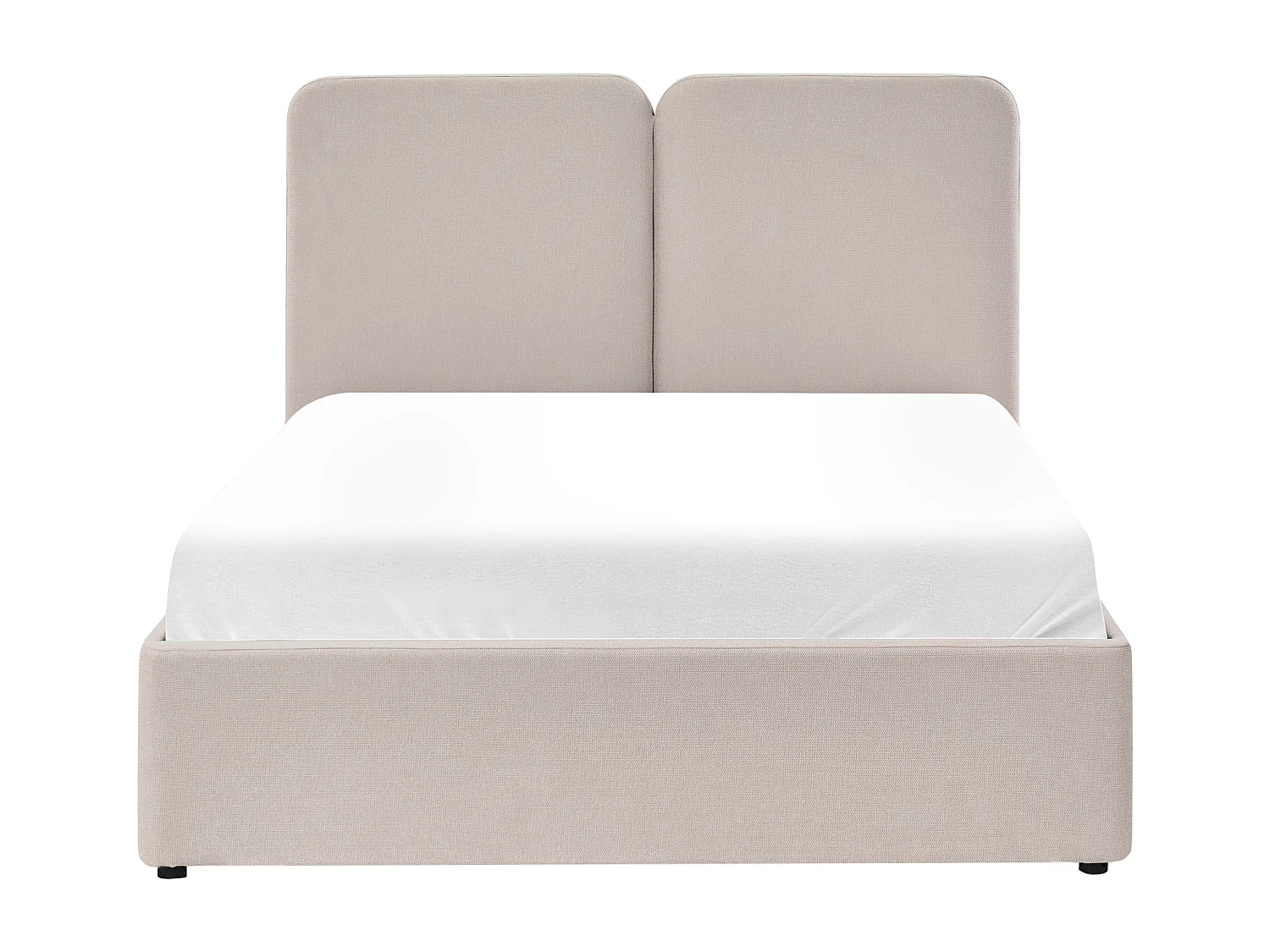 Lit ottoman Tissu ARBOIS 140 x 200 cm Beige