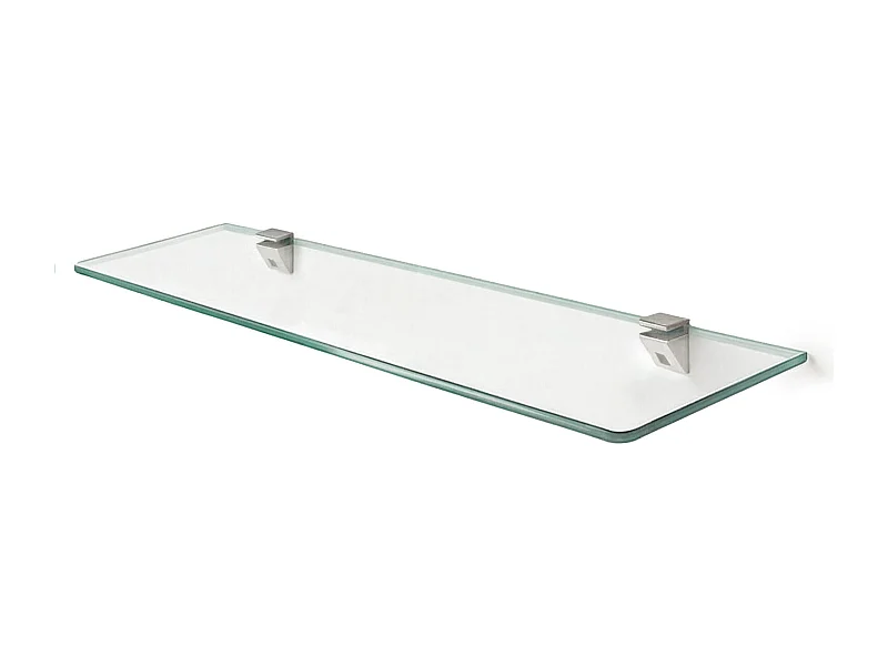 Glas Wandregal 40x13 cm Transparent – Badezimmer Glasboden klar, Wandablage aus Sicherheitsglas