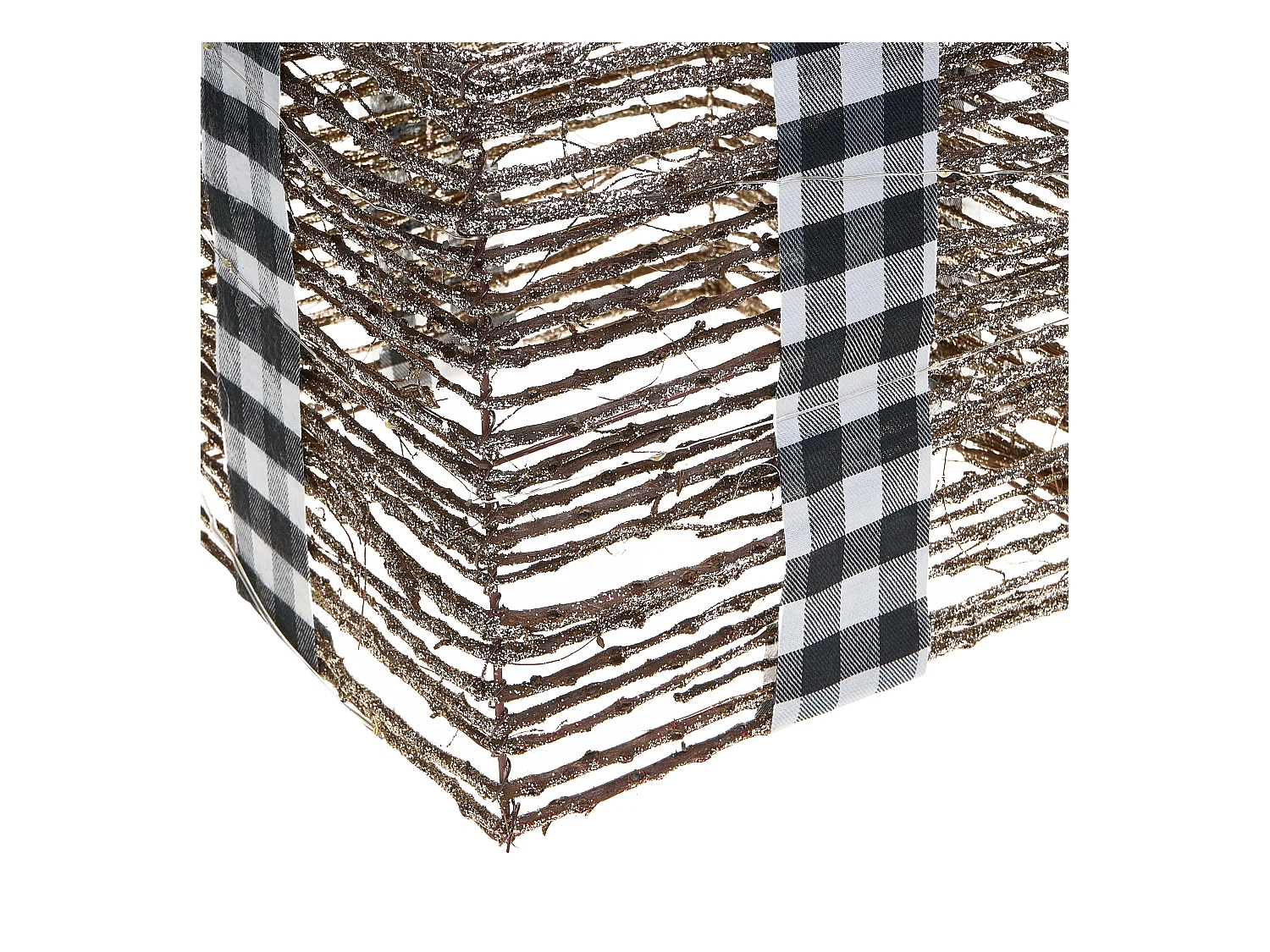 Lot de 3 décorations de Noël LED ARRESKOV Cadeaux de Noël 20/25/30 cm Marron