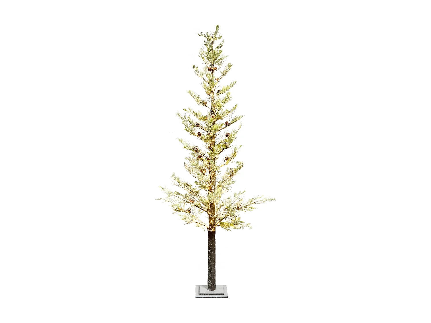 Décoration extérieure LED GRENIVIK Arbre de Noël 245 cm Blanc