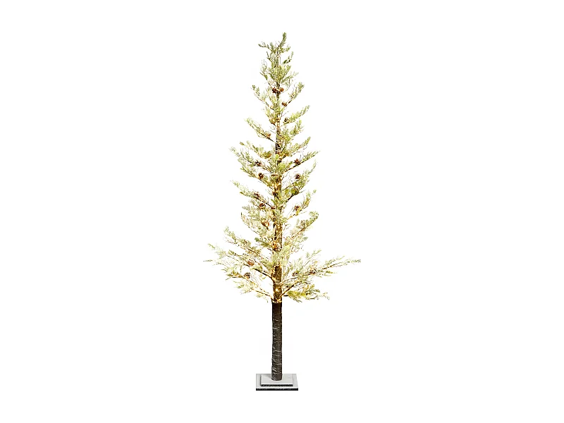 Décoration extérieure LED GRENIVIK Arbre de Noël 245 cm Blanc